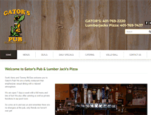 Tablet Screenshot of gatorspub.com